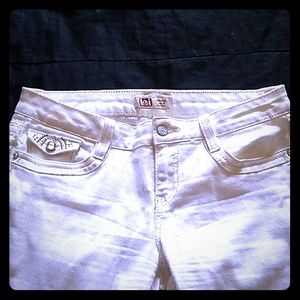 Cream color flare Jeans